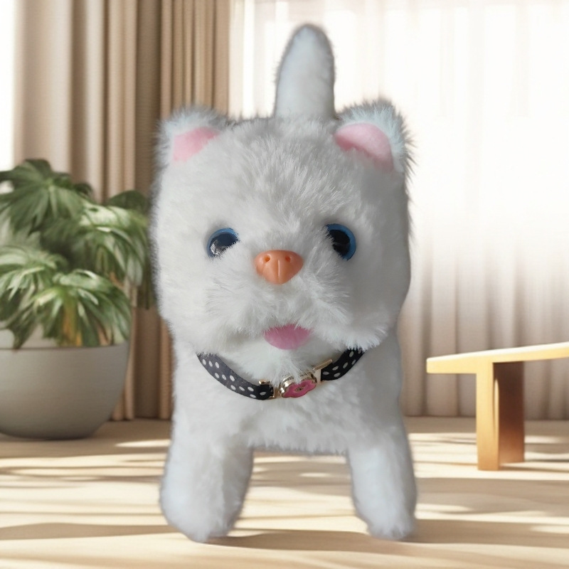 2# pequeño gato de simulación - blanco (sin accesorios)