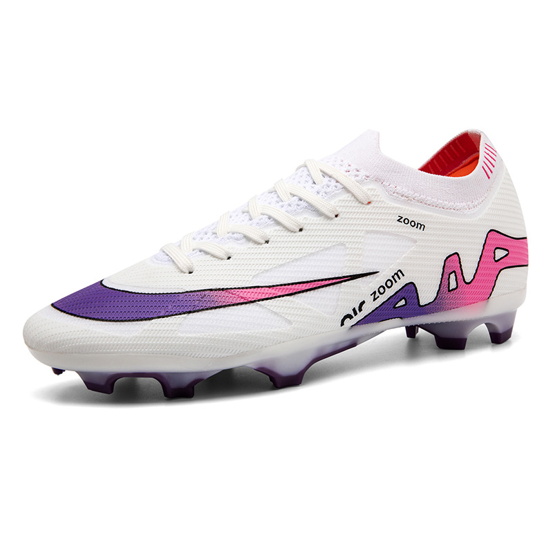 2025 nuevos zapatos de entrenamiento de clavos largos para hombres y mujeres zapatos de fútbol juveniles zapatos de fútbol estudiantes fábrica directa