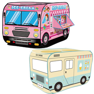 Cross-Border Children's Tent Car Installation-Free Easy Storage Camping Game House Ice Cream Vending Car Bus Ball Pool Tent