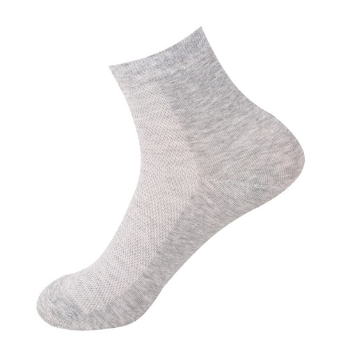 Spring and summer new thin mid-tube mesh socks breathable and deodorant women's casual sports men's cotton socks for couples