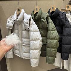 一件代发! 看得见的绒!高端货!90白鸭绒男士拆卸帽羽绒服面包服潮