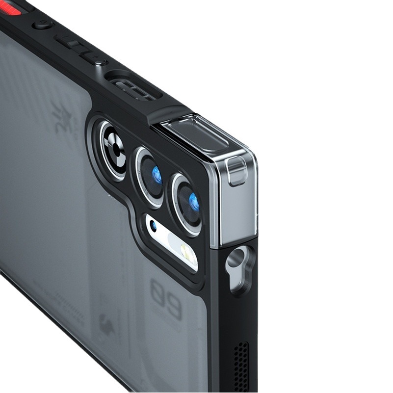 Adecuado para la piel de la carcasa del teléfono móvil Red Devils 9Pro esmerilado RED MAGIC10Pro airbag a prueba de caídas de polvo de la carcasa Kong Qijia