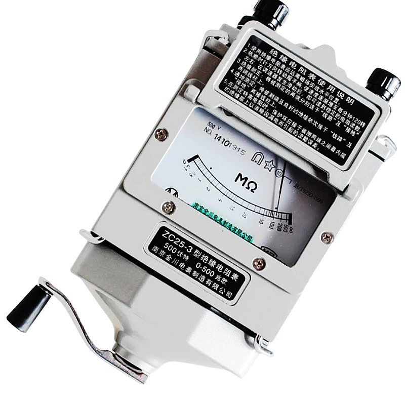 Стеклово-шкалометр ZC25-3B мегоомиметр 500 В изолированный резистивный метр 25-4B Нанкин Цзиньчуань 1000V Шанхай