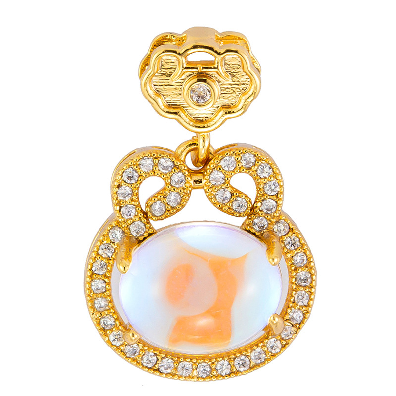 Douyin Venta caliente Colgante de microincrustaciones de cobre chapado al por mayor Cientos de colgantes de cobre opcionales a su gusto, fábrica de origen al por mayor sin cadena