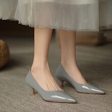 S 43419 Pointed Nude Color High Heels OL Work Shoes ��ͷ��