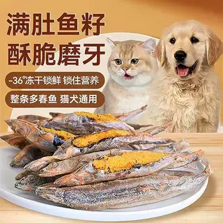 多春鱼冻干猫零食小鱼干猫咪零食冻干宠物零食营养增肥发腮补钙