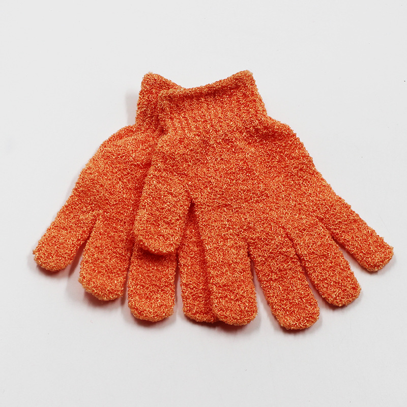Guantes de toallas de limpieza de cinco dedos para adultos, toallas de baño, artefactos de baño de espalda, toallas de baño de espalda, guantes de espesación de barro frotados