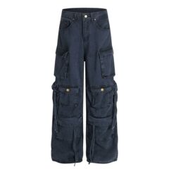ブランド2025トレンドスタイルストリート系メンズ無地コットンストレートパンツカジュアルパンツメーカー卸売10