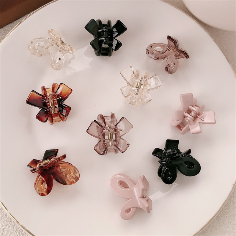 Pequeña mariposa de cabello de mitad de cabello pequeño raspado tocado de cabello de mujer nuevo clip de cabello de alta calidad detrás del cerebro clip de cabello de pez adornamiento para el cabello