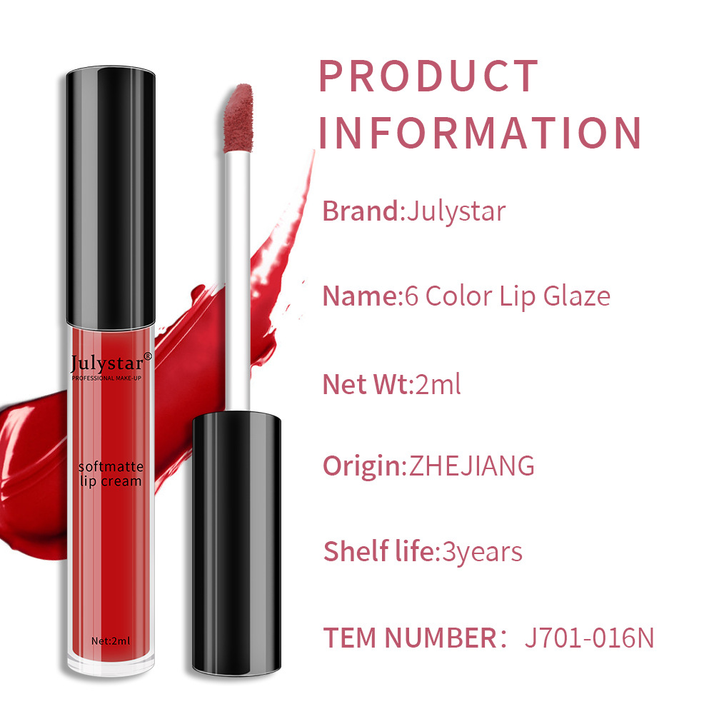 Matter, flüssiger Lippenstift für Damen-Weihnachts-Make-up, langanhaltend feuchtigkeitsspendend, nicht an der Tasse haftend und Lipgloss_voghion.com