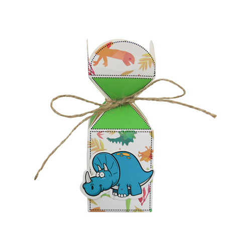 European style new candy box, baby full moon return gift paper box, creative vase card three-dimensional dinosaur candy box