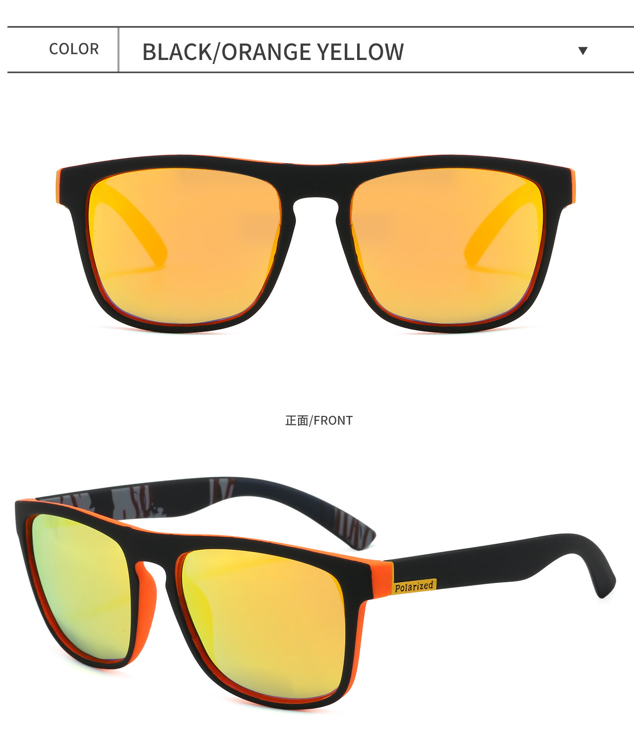 Cross-border Men's Polarized Sunglasses European and American Outdoor Cycling Glasses Women's Retro Fashion Sports Sunglasses