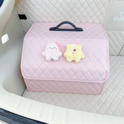Storage Box storage bag car Car storage bag/box - 2-monsters-pink-large-storage-box