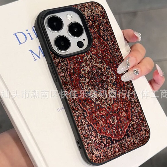 Retro Pattern Suitable for Apple 17Promax Mobile Phone Case Iphone11/12/13/14/15/16Pro Anti-Fall Retro Pattern Suitable for Apple 17Promax Mobile Phone Case Iphone11/12/13/14/15/16Pro Anti-Fall