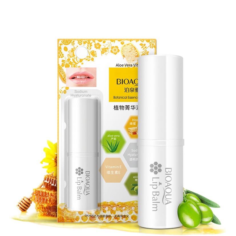 Bálsamo labial con extracto de plantas Boquanya que hidrata y reduce las líneas de los labios, cuida los labios en otoño e invierno para prevenir la sequedad y el agrietamiento.