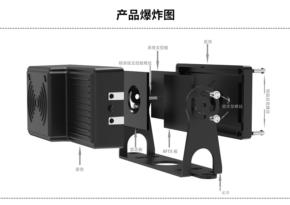 New Wireless 11Gz Millimeter Wave High-Altitude Obstacle Avoidance and Collision Avoidance Radar Safety Detection and Warning System with Solar Power for Reversing