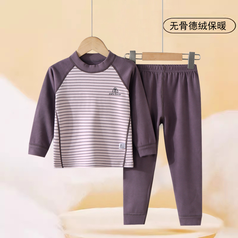 Su bebé, ropa interior caliente, pantalones de otoño para niños, conjunto de ropa interior para bebés sin hueso, 2024