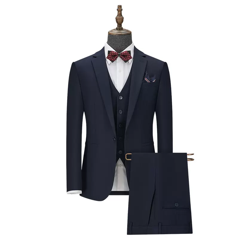 厂家现货修身型休闲商务修身西服白领职业装工作服男士西服套装