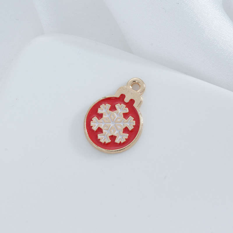クリスマスシリーズDIY祭りアクセサリーアクセサリーシングル吊り上げサンタ手ロープツリーペンダント雪花ギフトボックスペンダント|undefined