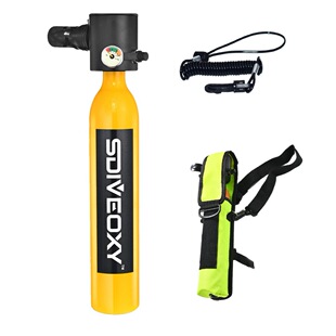 SDIVEOXY cross-border portable underwater emergency backup gas cylinder equipped with a full set of diving breathing apparatus oxygen tank