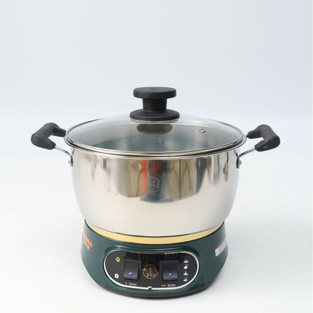 Student 1-2 people electric steamer electric cooking pot electric hot pot household multi-functional electric hot pot thickened stainless steel electric frying pan