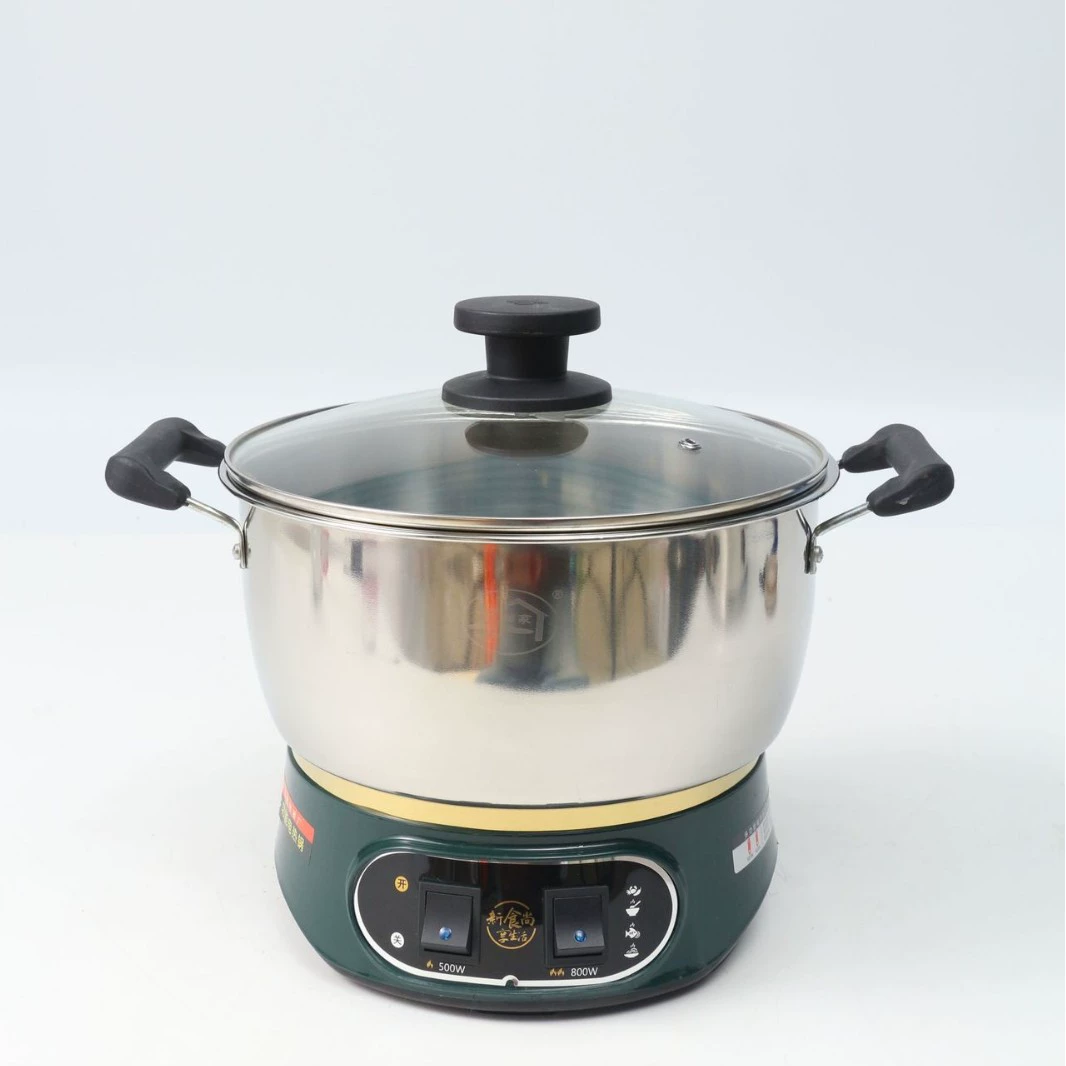 Student 1-2 people electric steamer electric cooking pot electric hot pot household multi-functional electric hot pot thickened stainless steel electric frying pan