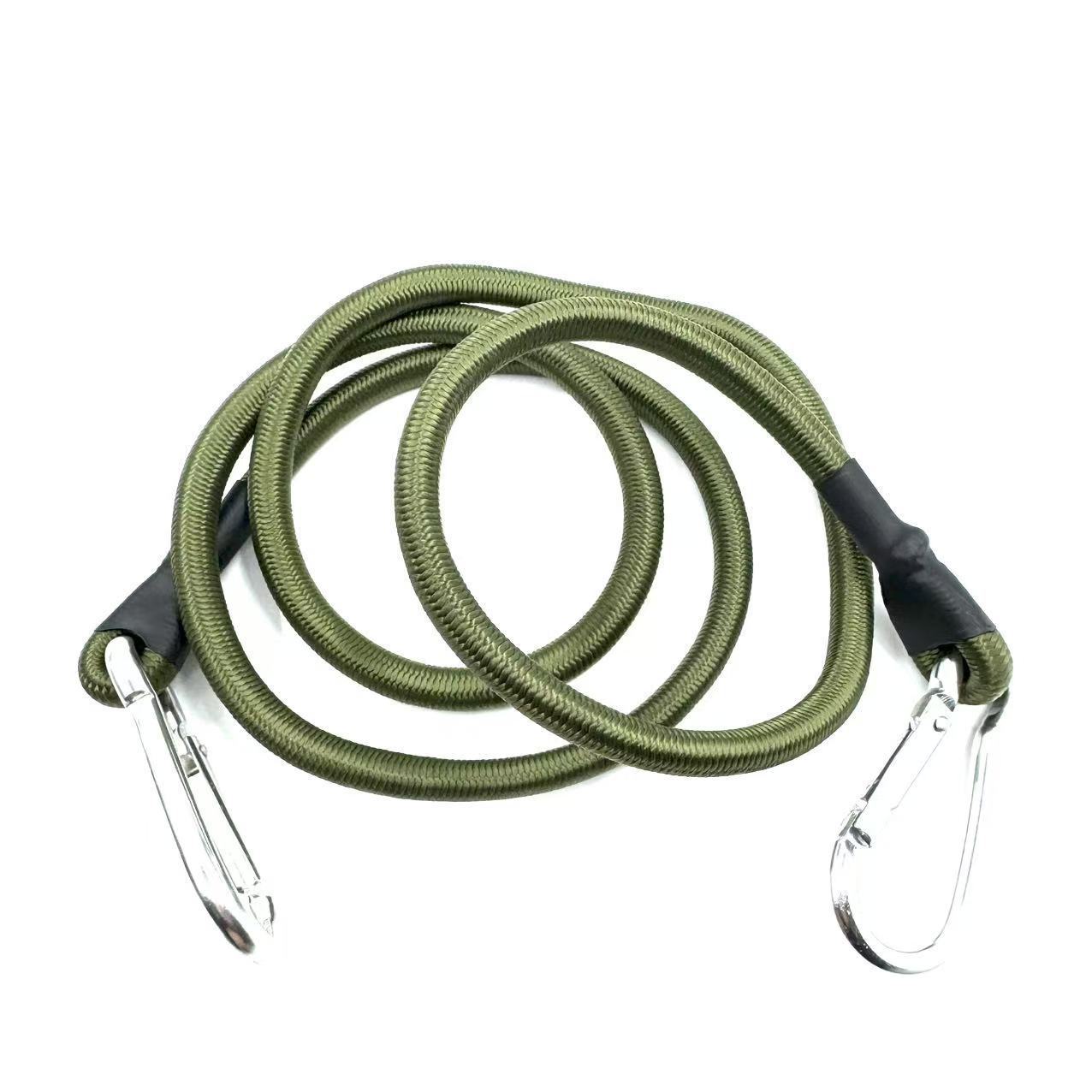 Cuerdas elásticas de botón al aire libre de montaña 8mm cuerdas elásticas gruesas para ataduras de equipaje con cuerda de tienda de campaña cuerdas de ropa de campamento