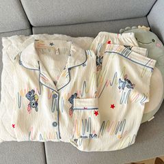 睡衣女款春秋季长袖薄款甜美可爱女士家居服套装春夏天可外穿开衫