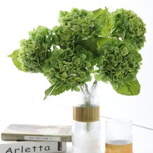 仿真花胶片绣球花3D打印手感绣球 仿真植物酒店装饰 婚庆布置假花