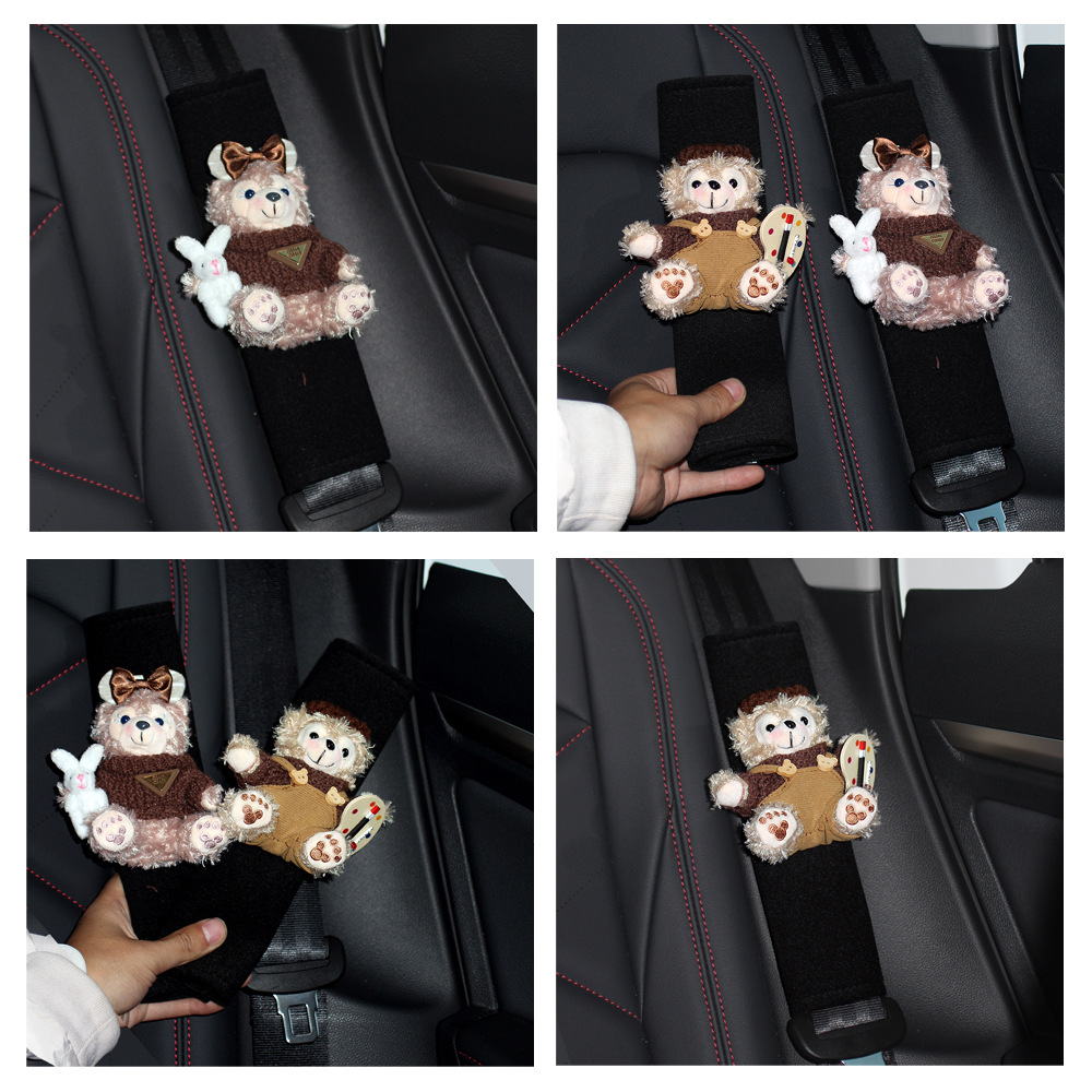 Maillard Autumn Rose Painter Da Vinci Car Seat Belt Shoulder Pad Anti-Neck Car Accessories Girls