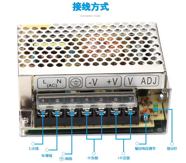220V a 12V DC fuente de alimentación de conmutación LED caja de luz de monitoreo de bajo voltaje 5A / 10 / 20a transformador 50W240W