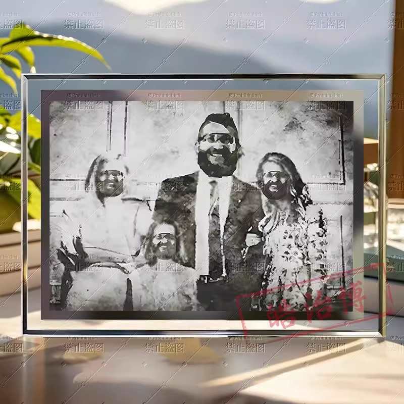 Delta Action Uluru Bridge Blocking Full Crystal Glass Photo Frame Table Game Peripheral Decoration Gift