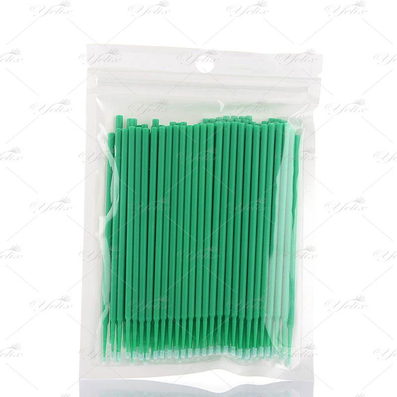 Fábrica de pestañas desmaquillaje injerto herramientas de nano belleza pestañas punta tampón de algodón limpio varilla de limpieza bordado algodón maquillaje especial