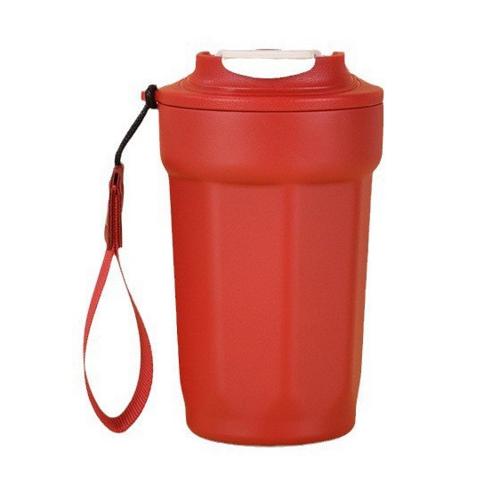 Accompanying Gift 316 Thermos Stainless Steel Coffee Cup with Lanyard Gift Custom Printed logo Engraved Octagonal Water Cup