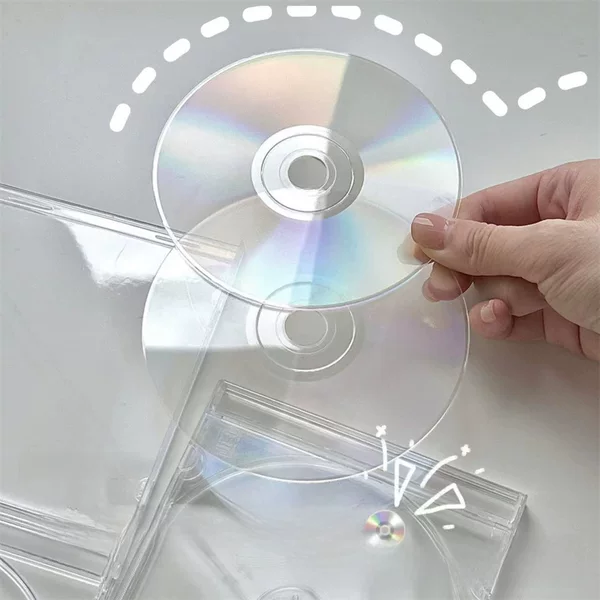 ins Transparent Disc Wholesale Simple Unprinted Unburned CD Star-chasing Goo Disc diy Material Plastic Sheet Self-made Surrounding