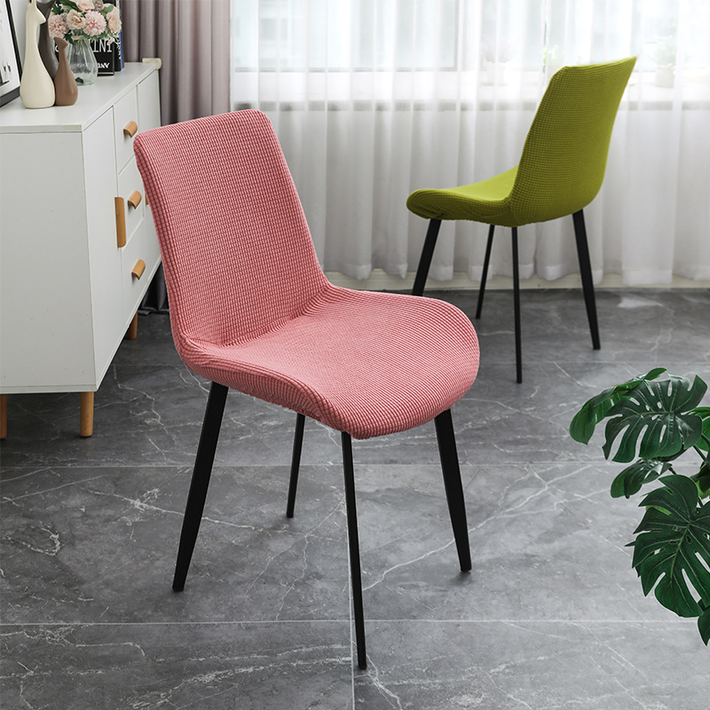 2025 nueva funda para silla de comedor en forma de barco, funda para silla elástica a cuadros de piña elástica gruesa simple, universal para todas las estaciones