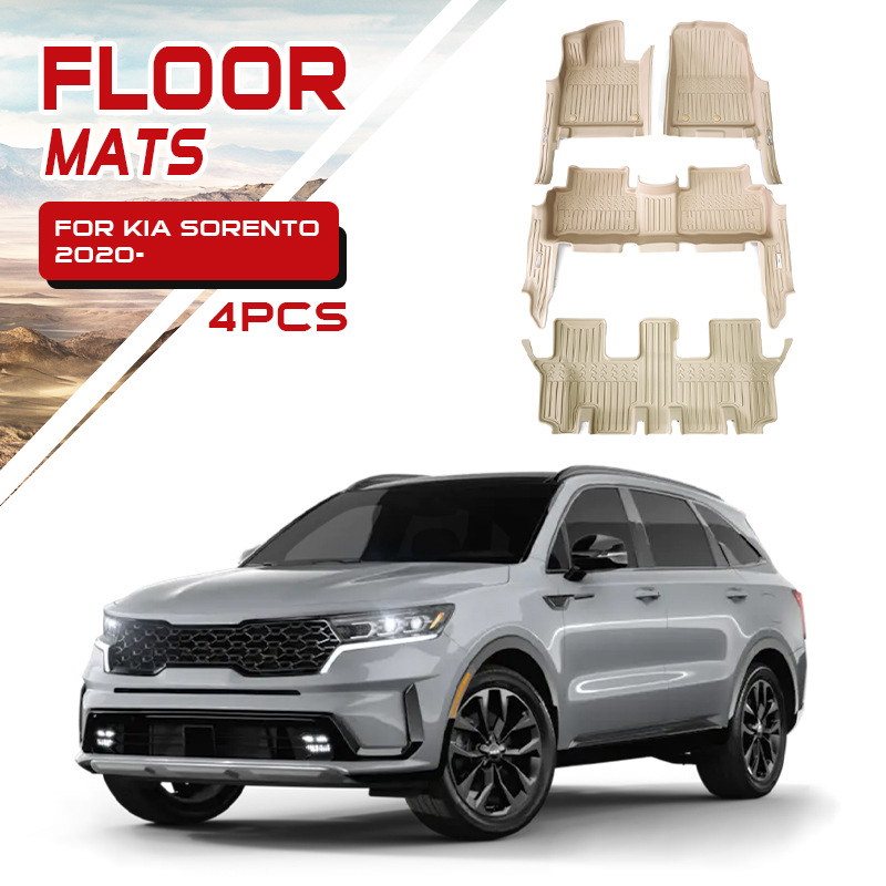TXR para Kia Sorento Alfombrilla para coche Sorento Tpe Floor Mat Alfombrilla antideslizante especial 5D
