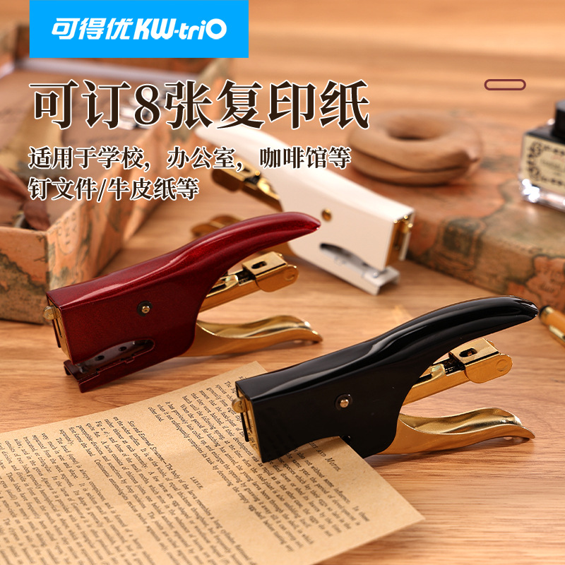 Disponible You5228 Retro Manual Encadelador de Embalaje para llevar Grapadora 10 8 página Manual Grapadora portátil