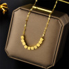 Fashionable brand necklace, small chain for key bag , design sweater, accessory, does not fade, internet celebrity