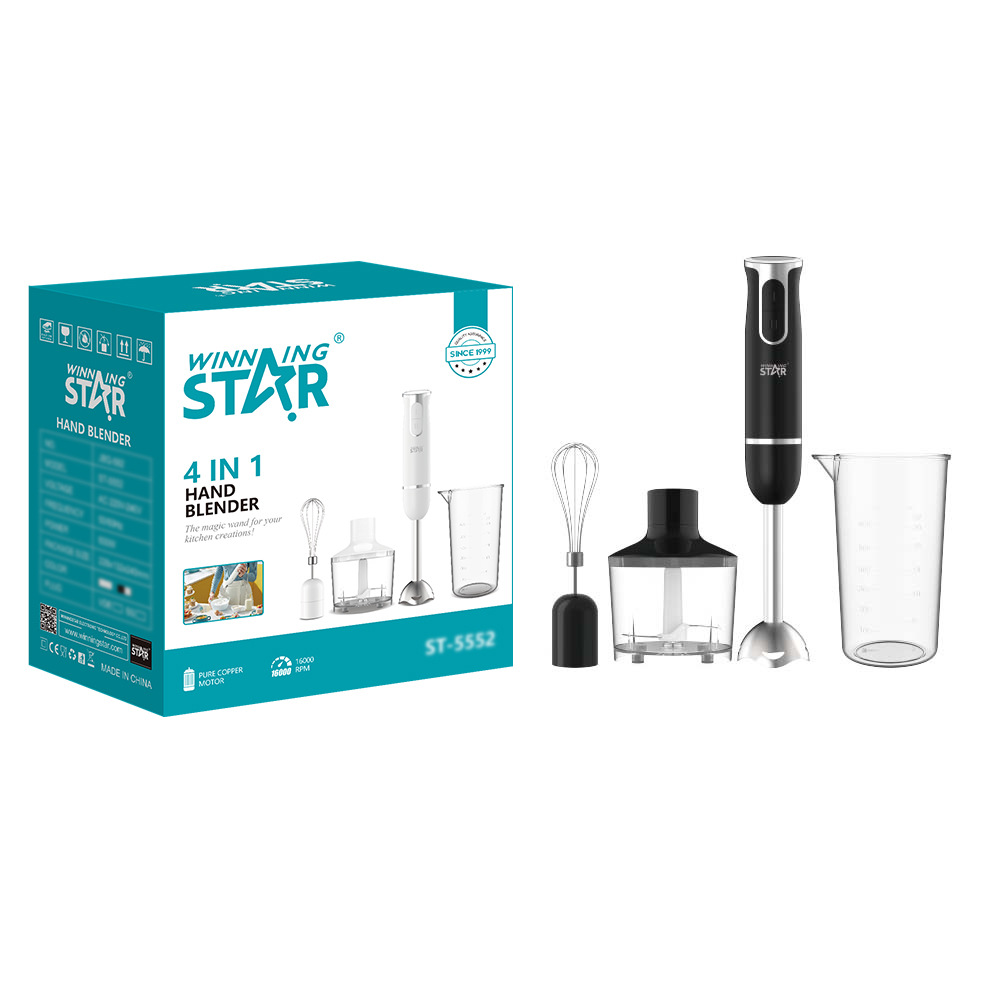 Winningstar máquina de jugo de mano transfronteriza, barra de cocina, picadora de carne, juego de licuadora de alimentos complementarios multifunción