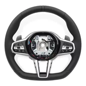 BMW F40 G20 330I G21 M135I M3 M5 F40 F26 X4 üçün dəri sükan çarxı