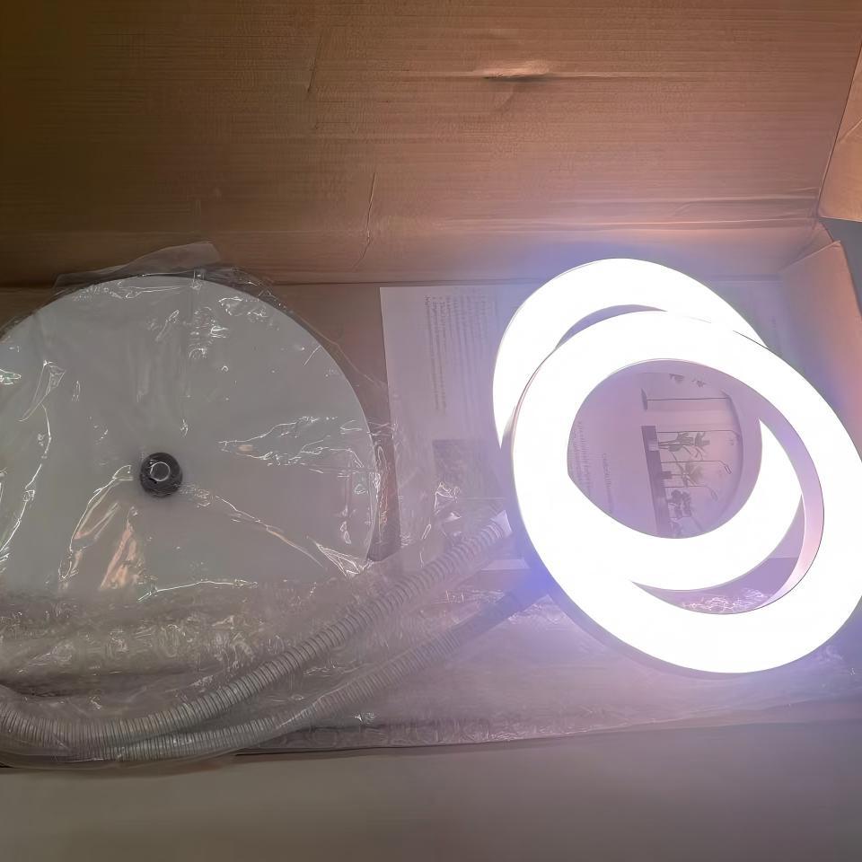 6寸天使环伸缩落地植物生长灯全光谱室内阳台绿植多肉植物补光灯