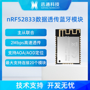 Xuntong Technology Brand Direct nRF52833 Bluetooth Module PTR9813 Low Power Dual Antenna Wireless Module