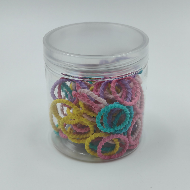 Fábrica directa enlatada de alta elasticidad no daña cabello de cabello de chicas anillo de toalla simple banda de goma cabello de cabello anillo de cabello de bebé