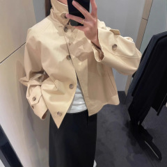 Cos風婦人服2025春装新型ショートカラーの新型コート1208899