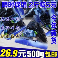 东北大兴安岭野生蓝莓干伊春特产蓝莓果干 剂零食500g包邮