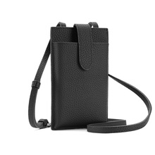 头层牛皮小众时尚简约真皮单肩包包2024新款百搭斜挎皮带扣手机包