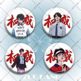 权威左航周边top登陆少年吧唧胸章镭射马口铁书包徽章diy挂件饰品