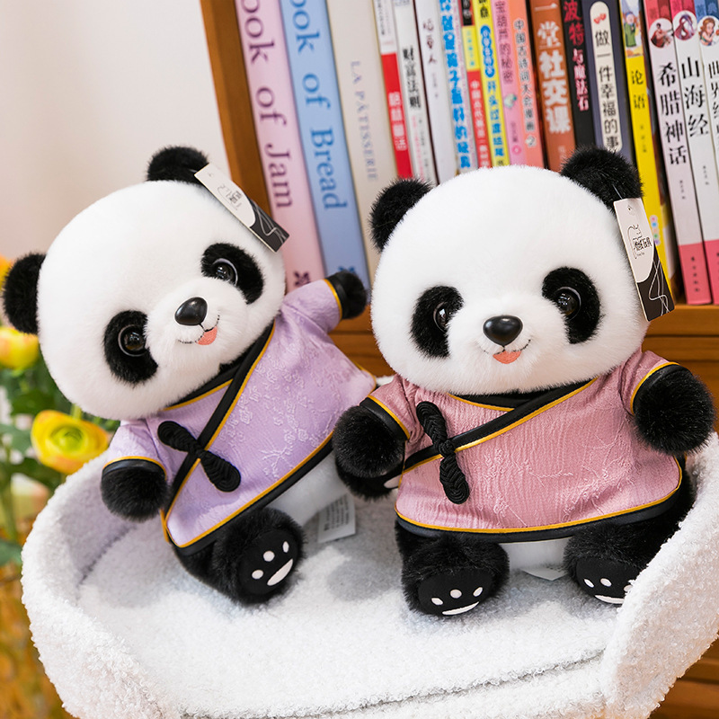 かわいい唐装漢服パンダ人形ぬいぐるみ中国風ジャイアントパンダペンダント人形成都お土産卸売|undefined