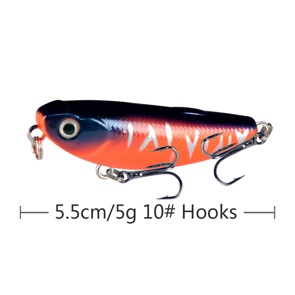 55mm 5g Lipless Jerkbait Fishing Lure Hard Plastic Jerkbait For Bass Trout Saltwater Fresh Water Fishing Tackle